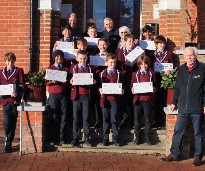 Beacon Boys School filled boxes